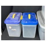 Set of 4 Assorted Storage Totes with Lids