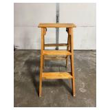 Wooden Folding Step Stool Ladder 30 Inch Height