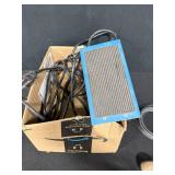 Assorted Hand Tools and Brushes with Box of Brass Fasteners