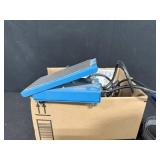 Assorted Hand Tools and Brushes with Box of Brass Fasteners