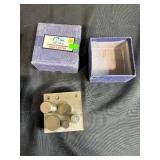 Lot of 2 Eurotool DAP-410.10 Large Economy Disc Cutters with Cases and Anvil