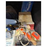 Mixed Lot of Hand Tools, Hardware, and Storage Supplies