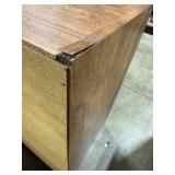 Wood and Glass Display Cabinet with Sliding Doors 50x29x16 in