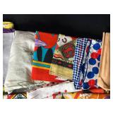 Vintage Scarf and Beaded Collar Lot Assorted Patterns and Colors