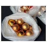 Holiday Decor Lot with Fitz and Floyd Santa Pitcher, Metal Tree, Pinecone, and Assorted Ornaments