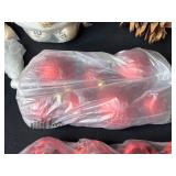 Holiday Decor Lot with Fitz and Floyd Santa Pitcher, Metal Tree, Pinecone, and Assorted Ornaments