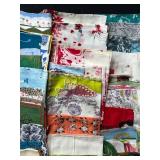 Collection of Vintage Printed Handkerchiefs Assorted Designs