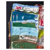 Collection of Vintage Printed Handkerchiefs Assorted Designs