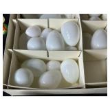 Vintage Easter Decor Collection with Milk Glass Eggs and Figurines