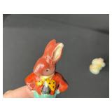 Vintage Easter Decor Collection with Milk Glass Eggs and Figurines