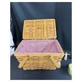 Assorted Collectibles, Bracelets, Plush Toys and Decor in Picnic Basket