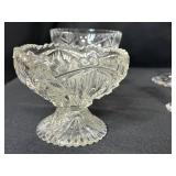 Collection of Vintage Cut Glass Crystal Serving and Tableware Pieces