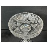 Collection of Vintage Cut Glass Crystal Serving and Tableware Pieces