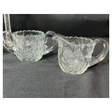 Collection of Vintage Cut Glass Crystal Serving and Tableware Pieces