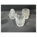 Crystal and Cut Glass Tableware Collection Including Goblets, Tumblers, and Vases