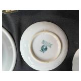Collection of Vintage Porcelain Cups, Saucers, and Decorative Plates