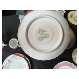 Collection of Vintage Porcelain Cups, Saucers, and Decorative Plates