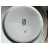 Collection of Vintage Porcelain Cups, Saucers, and Decorative Plates