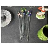 Vintage Glassware and Collectibles Lot Including Crystal Bowls, Barware, and Figurines