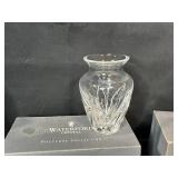Collection of Waterford and Orrefors Crystal Vases, Candle Holders, and Decorative Glassware