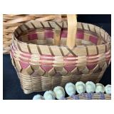 Collection of Handwoven Baskets and Decorative Trays
