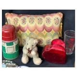 Vintage Collectibles and Decor Lot with Toys, Bottles, and Home Items