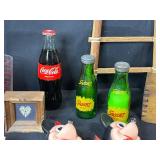 Vintage Collectibles and Decor Lot with Toys, Bottles, and Home Items