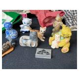 Vintage Collectibles and Decor Lot with Toys, Bottles, and Home Items