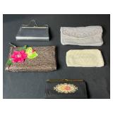 Collection of Vintage Evening and Clutch Bags Assorted Styles