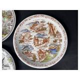 Collection of Vintage Souvenir Plates Featuring US States and Canada