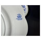 Set of Blue and White Souvenir Collector Plates - Landmarks and Scenes