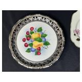 Assorted Decorative Plate Collection and Holiday Cat Figurines