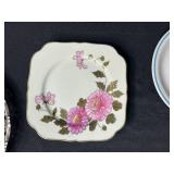 Assorted Decorative Plate Collection and Holiday Cat Figurines