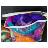 Large Assortment of Wool Roving, Felting Supplies, Cutters, and Buttons