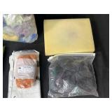 Collection of Wool Roving, Felting Supplies, and Yarn Assortment