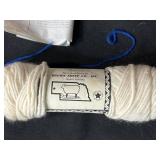 Collection of Wool Roving, Felting Supplies, and Yarn Assortment