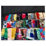 Collection of Assorted Vintage and Modern Scarves