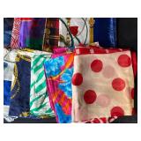 Collection of Assorted Vintage and Modern Scarves