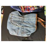 Collection of Handbags and Purses Including Leather, Denim, and Patterned Styles