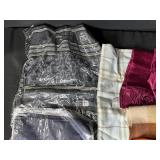 Set of Assorted Scarves and Shawls in Various Colors and Patterns