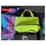 Set of Assorted Handbags and Tote Bags Including Beaded, Woven, and Themed Designs