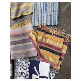 Collection of Woven Table Runners and Small Decorative Rugs