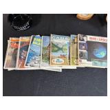 Native American Art and Vintage Collectibles Lot: Sand Art, Kachina Dolls, Ashtray, Old View-Master Reels, Stereoscope