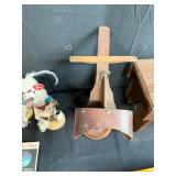 Native American Art and Vintage Collectibles Lot: Sand Art, Kachina Dolls, Ashtray, Old View-Master Reels, Stereoscope