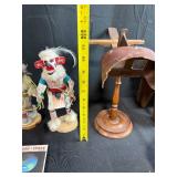 Native American Art and Vintage Collectibles Lot: Sand Art, Kachina Dolls, Ashtray, Old View-Master Reels, Stereoscope