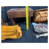 Native American Art and Vintage Collectibles Lot: Sand Art, Kachina Dolls, Ashtray, Old View-Master Reels, Stereoscope