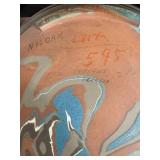 Native American-Inspired Decor Collection with Pottery, Basket, Gourd, and Brass Plate