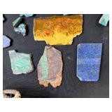 Native American-Inspired Decor Collection with Pottery, Basket, Gourd, and Brass Plate