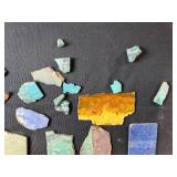 Native American-Inspired Decor Collection with Pottery, Basket, Gourd, and Brass Plate