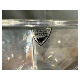 Collection of Orrefors Sweden Crystal, Carnival Glass Bowl, and Blue Commemorative Plates